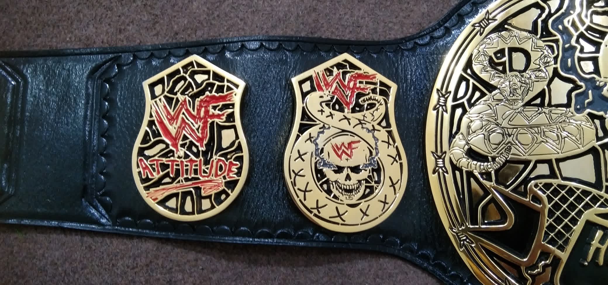 WWF Smoking Skull Championship Title Belt Replica