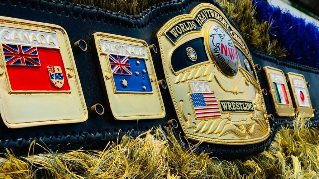 NWA Domed Globe Heavyweight Championship Belt 2021 Version